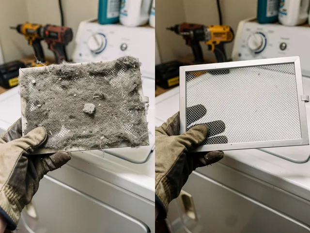 Professional lint trap cleaning by West Palm Beach Dryer Vent Cleaning in West Palm Beach
